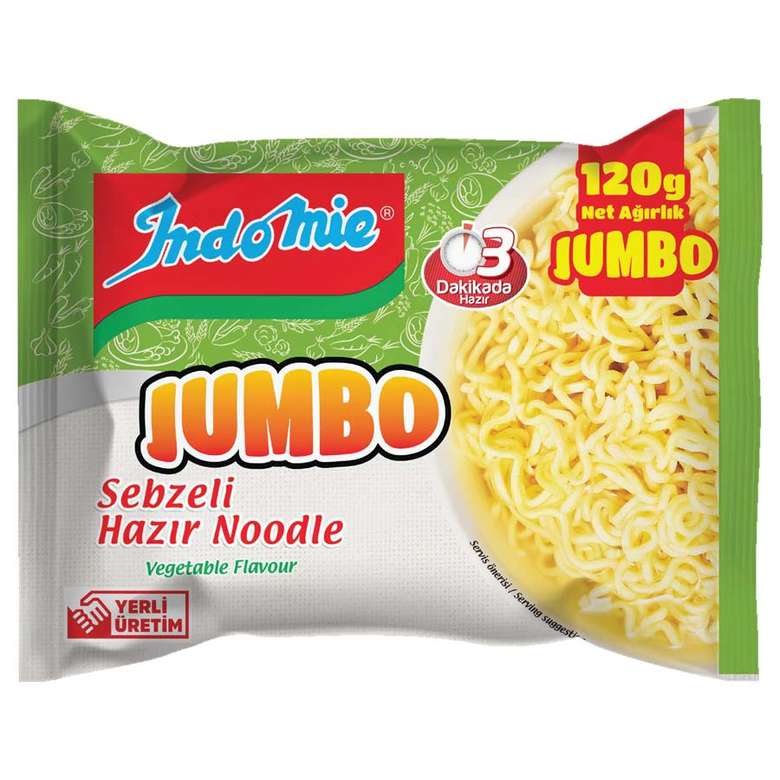 Indo Mie Noodle Package Jumbo with Vegetables 120 g