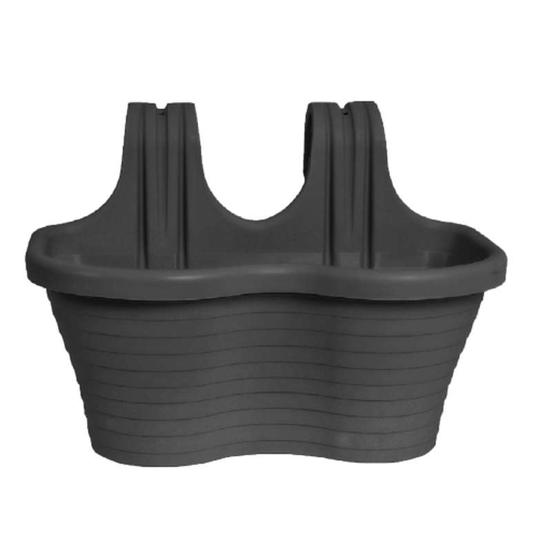 Hanging Balcony Pot 6.5 L Black