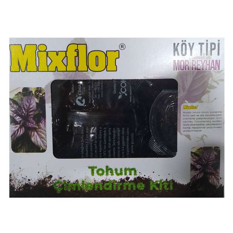 Mixflor Seed Germination Kit-purple Reyhan