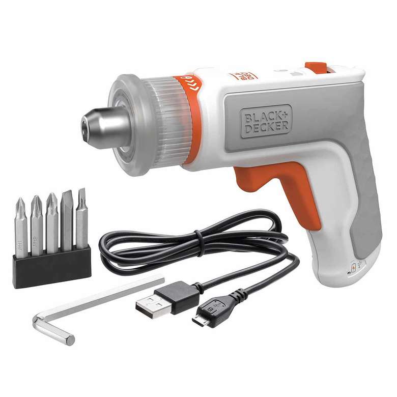 Black+Decker BCRTA01XJ 3.6V 7 Piece Cordless Screwdriver