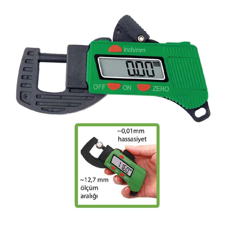 Piranha Digital Thickness Gauge/Micrometer