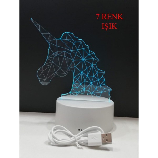 3D Unicorn Led Lamp