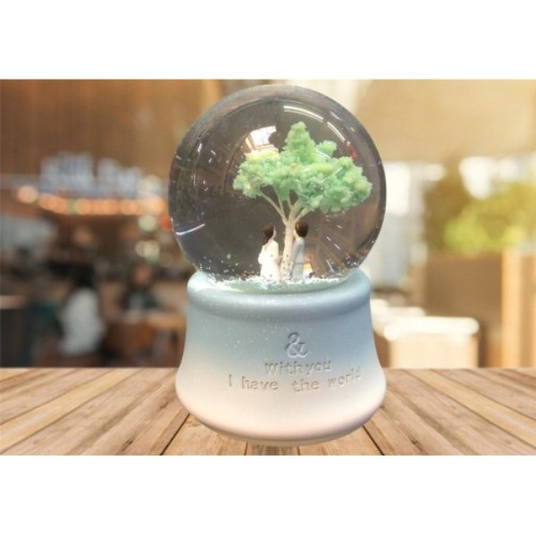 Beloved Under The Tree Lighting Musical Snow Globe