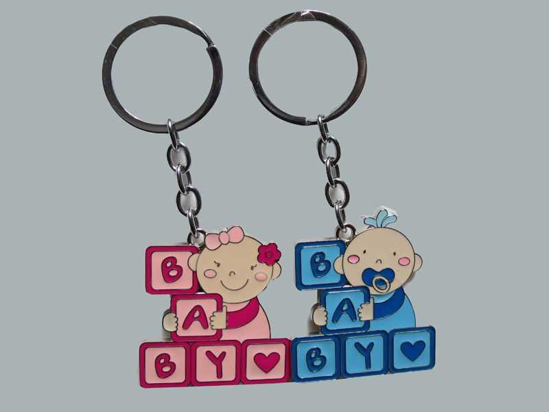 Keyring Baby Baby Written Pink P10-600