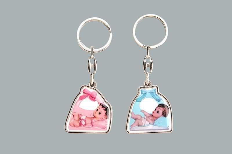 Keyring Baby Bow Blue P10-300