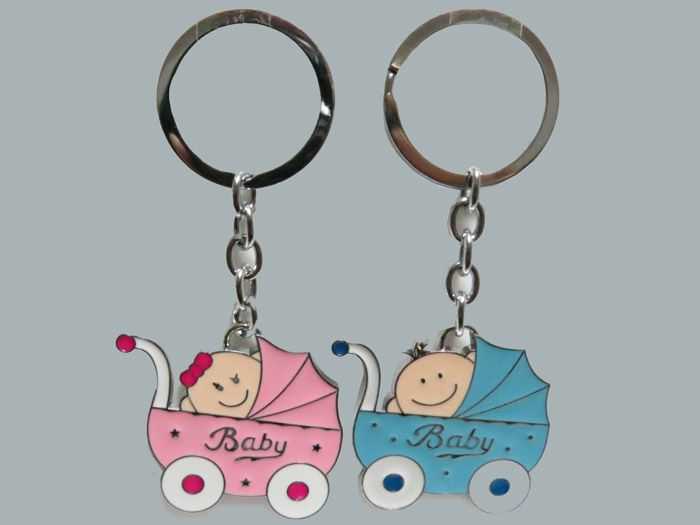 Key Ring Baby Stroller Blue P10-600