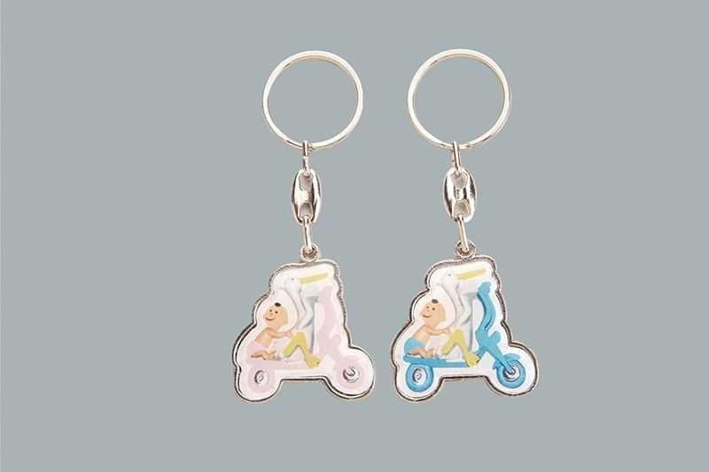 Key Ring Bicycle Baby Pink P10-300