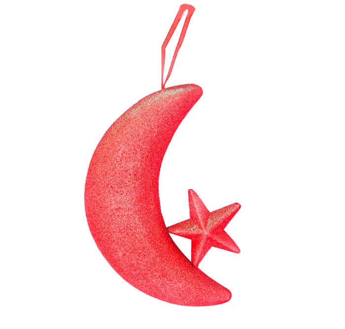 Crescent And Star Styrofoam (Turkish Flag) Red P1-50