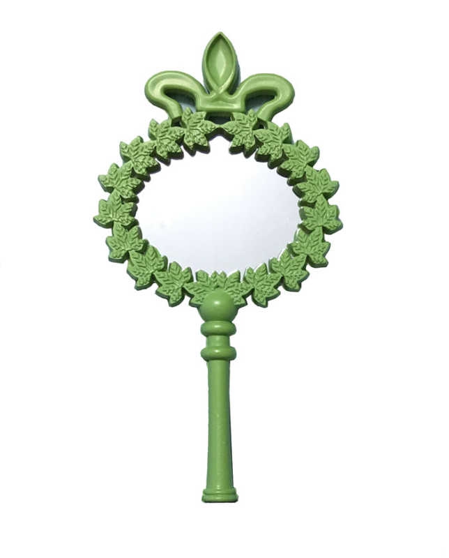 Mirror Flower Plastic Green P25-600