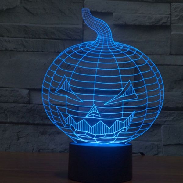 Pumpkin Shaped 3D Night Light