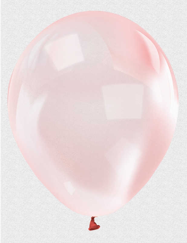 Balloon Flat 12 Inch Transparent Red Pk:100 Kl:50