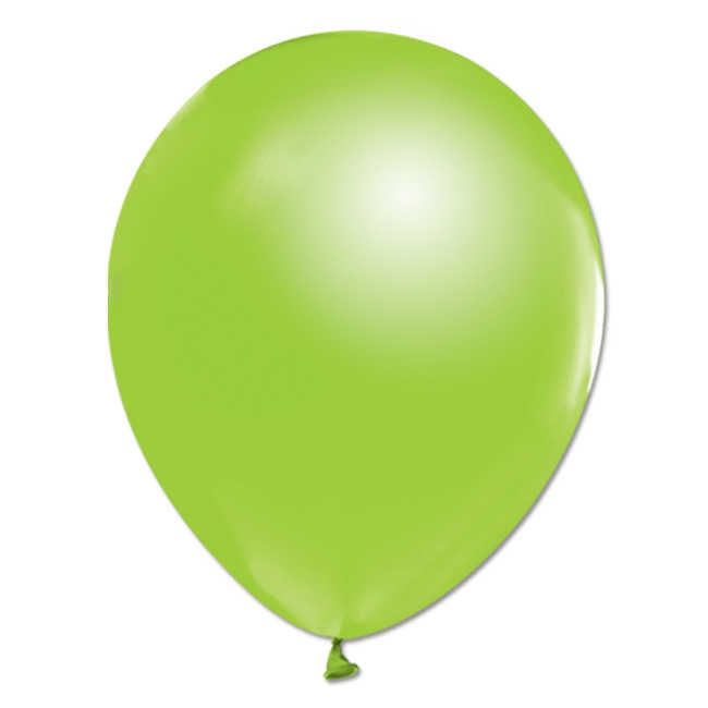 Balloon Metallic 12 Inch Light Green Pk:100 Kl:50