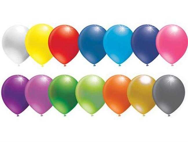 Balloon Metallic 12 Inch Mixed Color Pk:20 Kl:36