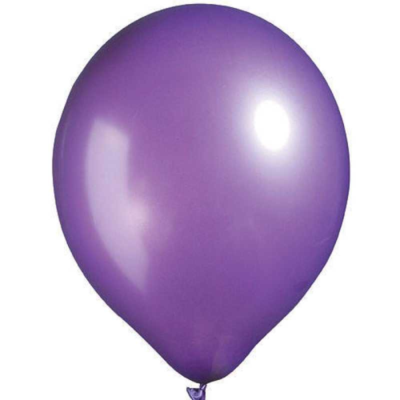 Balloon Metallic 12 Inch Purple (Violet) Pk:100 Kl:50