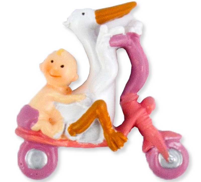 Baby Bicycle And Stork Pink P20-960