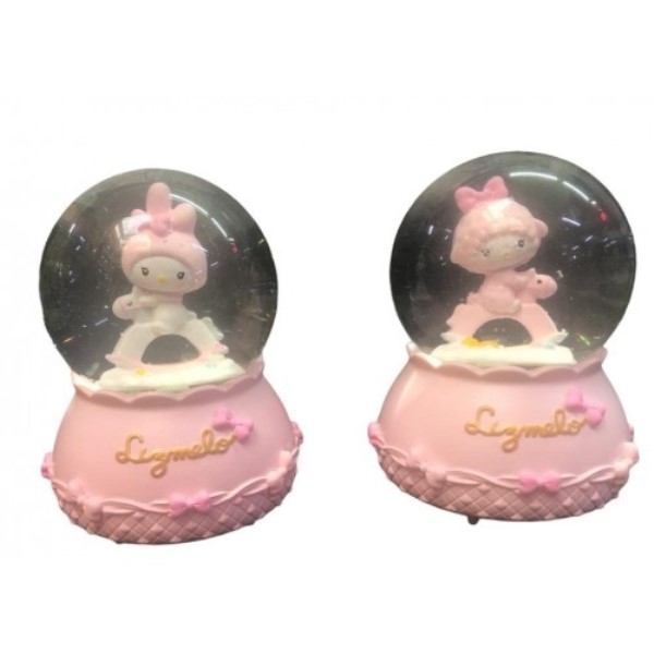 Baby Design Medium Size Lighted Musical Snow Globe