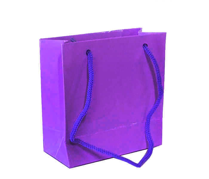 Bag Carton Tiny Size Plain Color 11X11 Purple P50-30