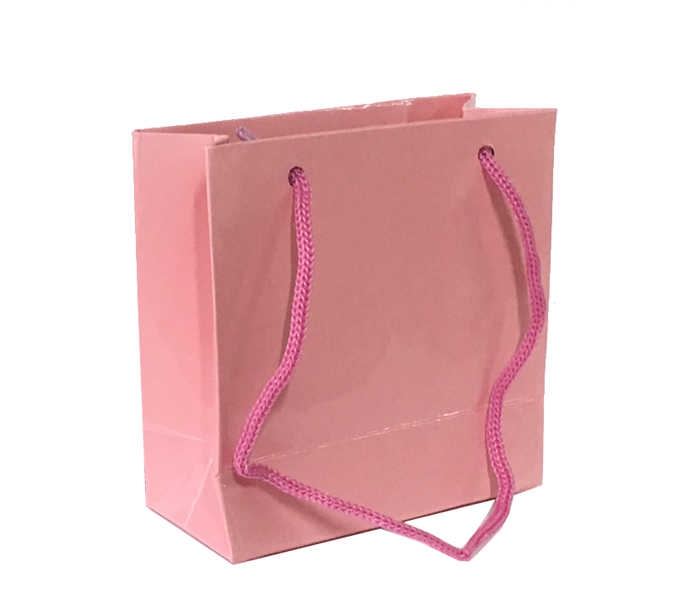 Bag Carton Tiny Size Plain Color 11X11 Pink Pk50