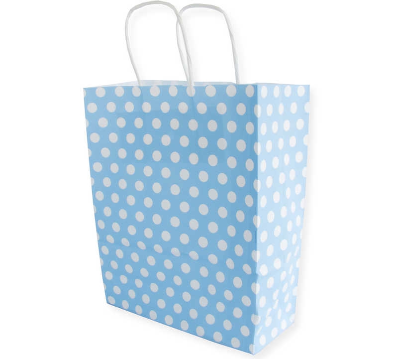 Bag Kraft Small Size Blue Point 19X24 P25-16