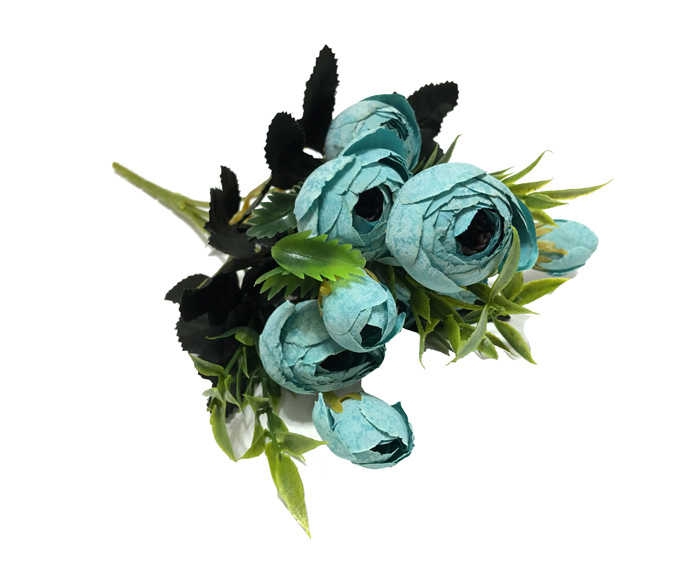 Floral Peonia Hand Bouquet Model Blue P1-240