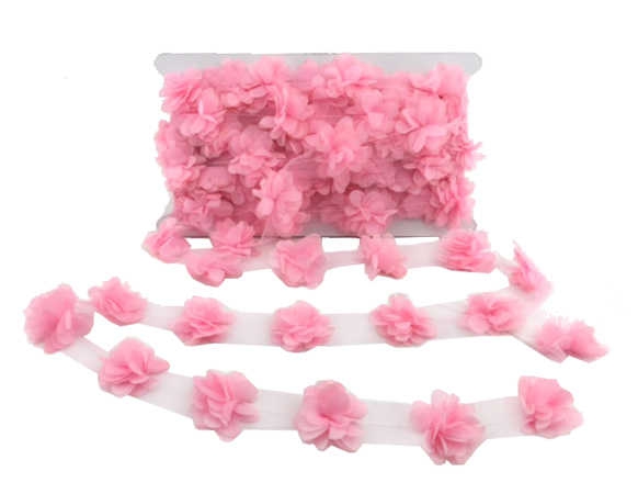 Flower Tulle Laz.Cut.Small Pemb.P10Yrd(150Pcs.)P1-100