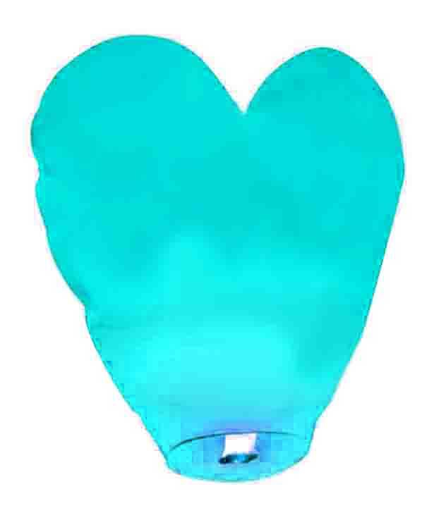 Wish Lighter With Heart Model 80X80 Cm Blue Pk1 Kl:200