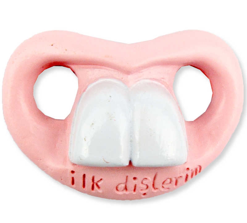 Tooth Themed Pink Color Magnet Trinket