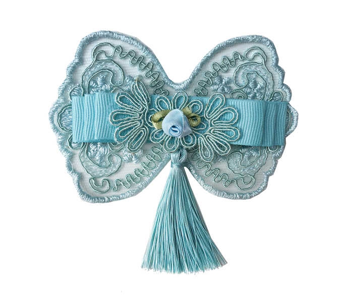 Butterfly Butterfly With Bow Lace And Fringes 10 Cm Turkz Pk:20