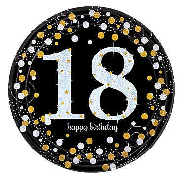 Foil Balloon 18" Sparkling Birthday 43 Cm Anagram Brand Pk:1