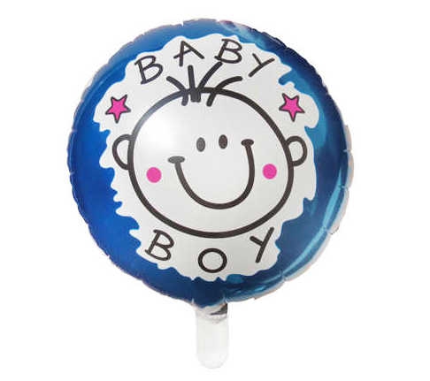 Foil Balloon Baby Blue Pk:10 Kl:100