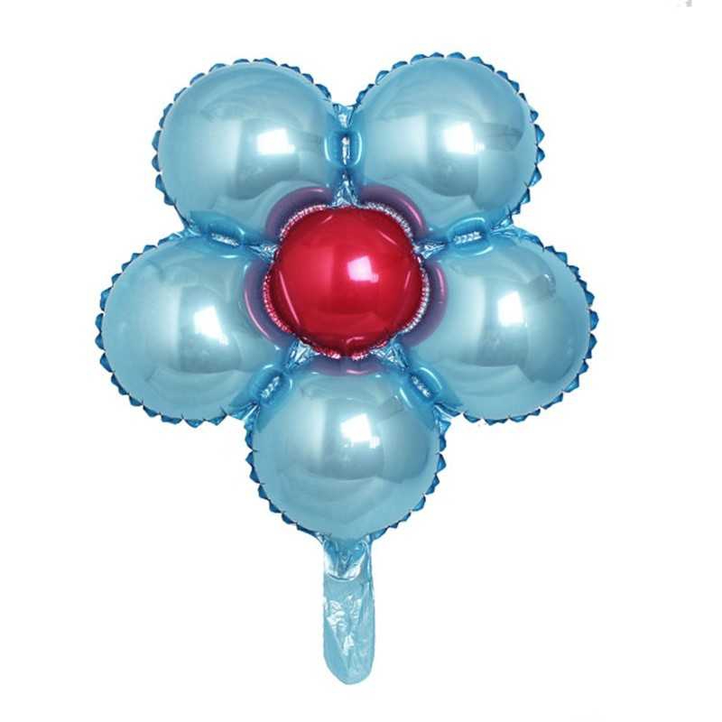 Foil Balloon Flower Model Blue 18 Inc 40Cm Pk:1-200