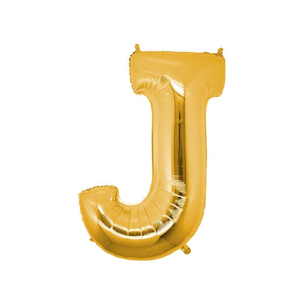 Foil Balloon Letter J Gold 40 Inch P1-200