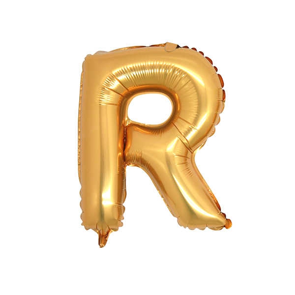 Foil Balloon Letter Gold 16 Inc(40Cm) Pk:1 Kl:500