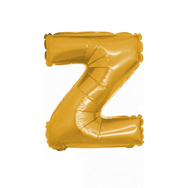 Foil Balloon Letter Z Gold 16 Inc(40Cm) Pk:1 Kl:500