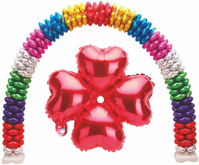 Foil Balloon Heart Flower Model Red 13 Inc Pk:1 Kl:400