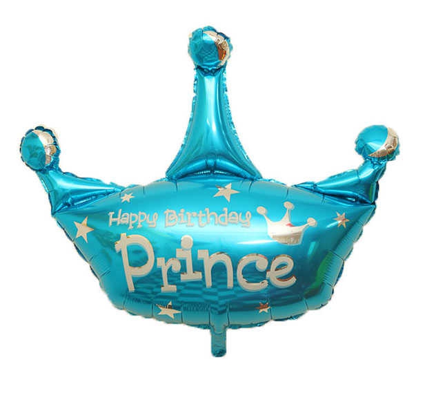 Foil Balloon Prince Crown Blue 18Inc 40Cm Pk:1-200