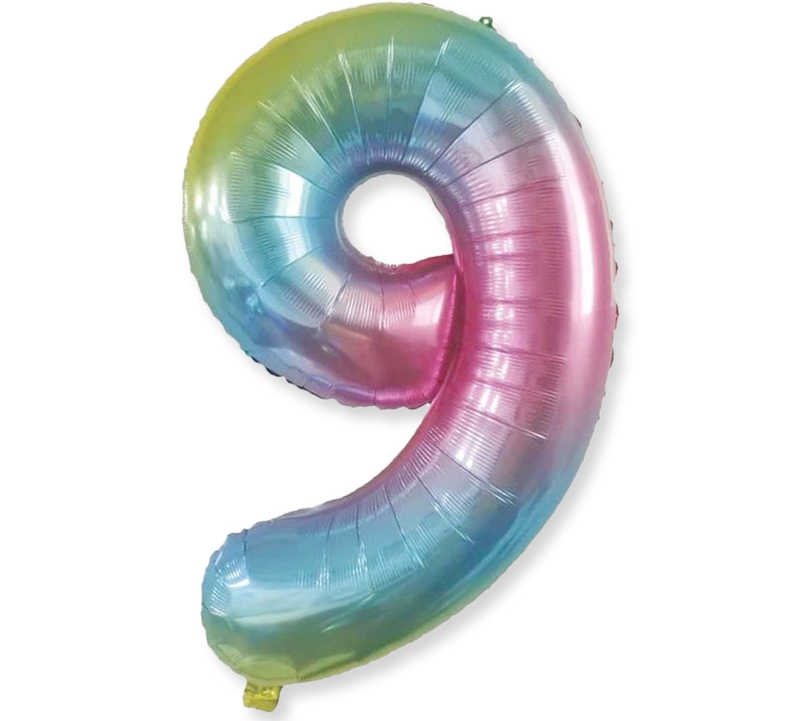 Foil Balloon Numbers 9 40 Inch Color P1-200