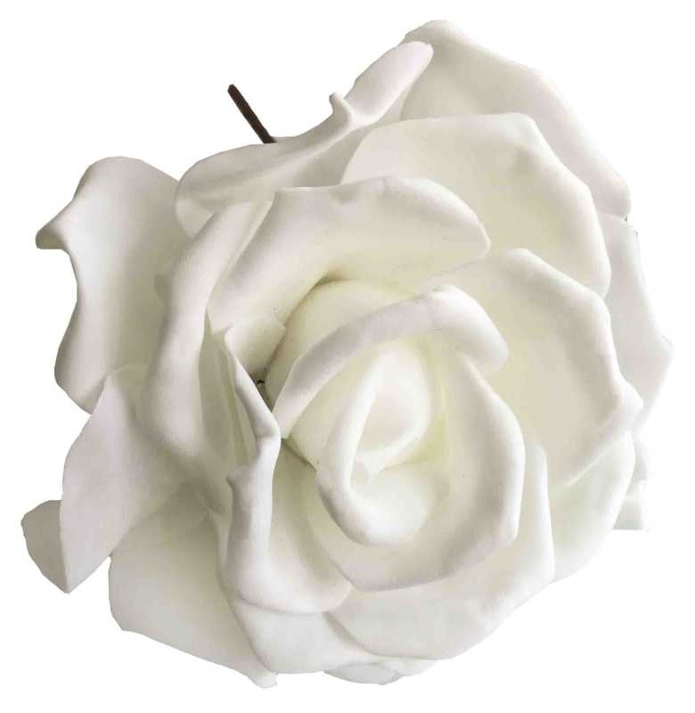 Rose Background Ornament 40 Cm White Pk:1 Kl:25