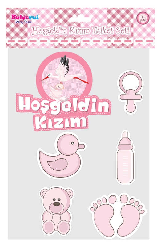 Welcome Girl Sticker Set Pk:1 Kl:12