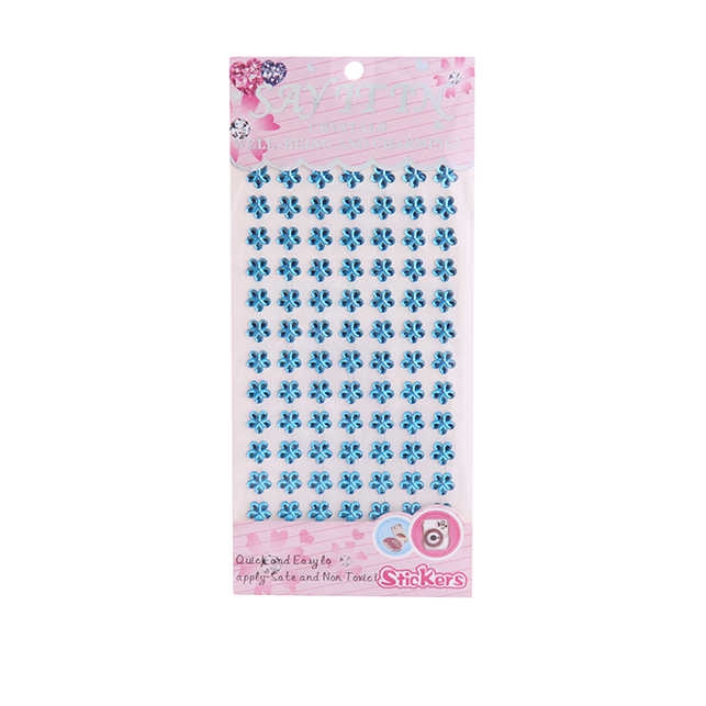 Pearl Flower Sticker Blue Pk:84 Kl:500