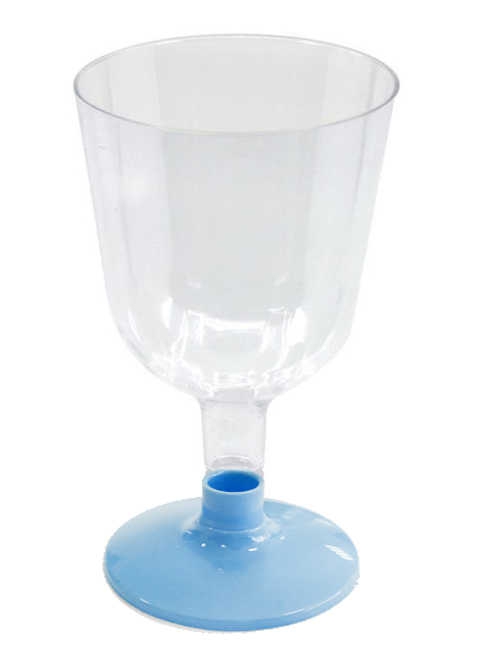 Glass Acrylic Short Foot 150 Ml Blue Pk:6 Kl:48