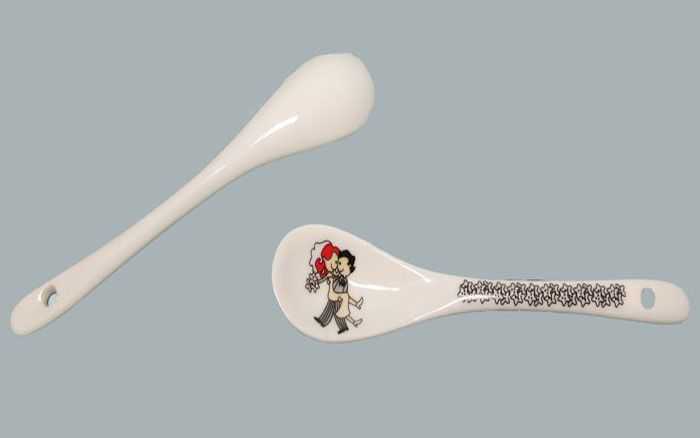 Spoon Ceramic Bride Groom P10-480