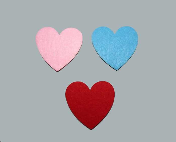 Felt Heart Blue P50-100