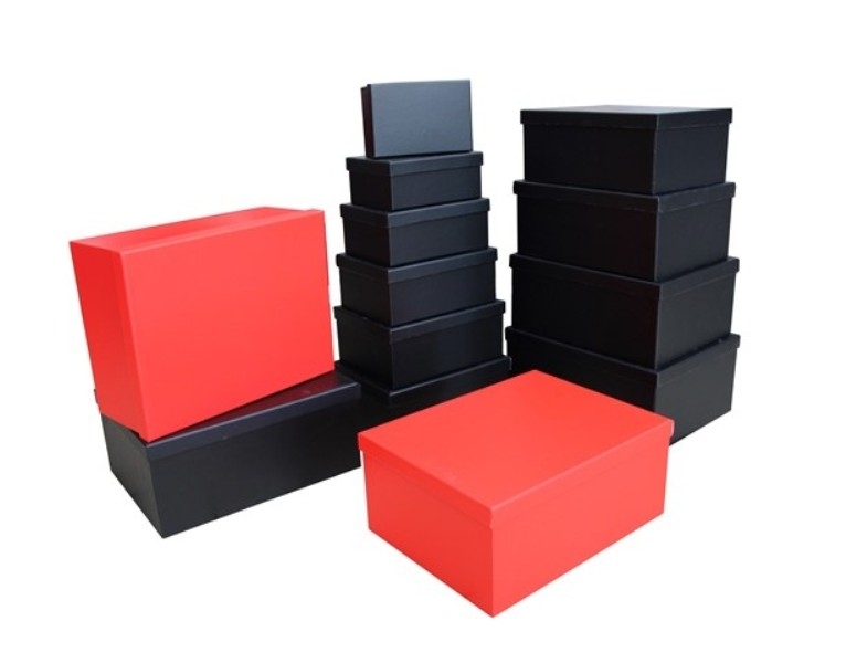 Red Black Gift Boxes of 10