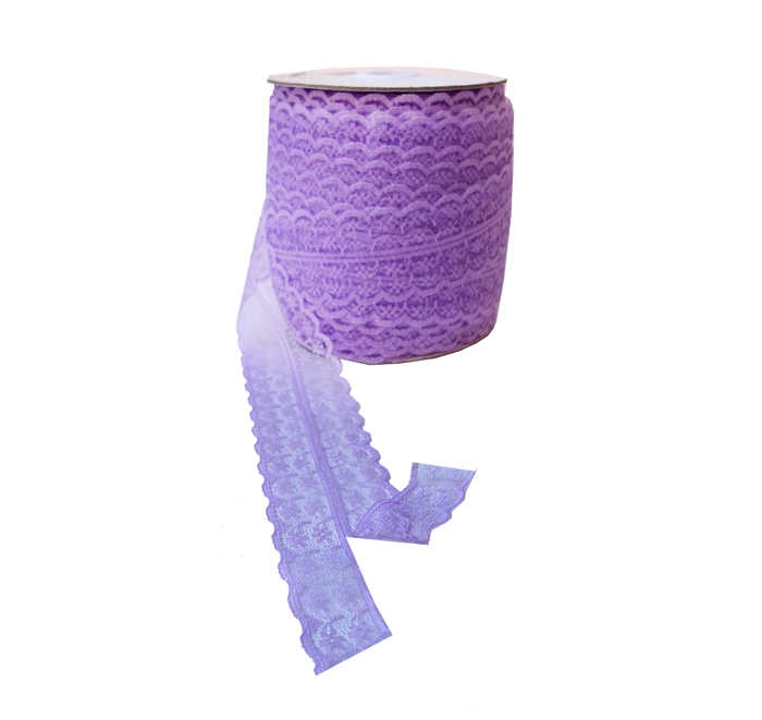 Ribbon Double Lace 2-Layer Lilac 100Yrd.P1-50