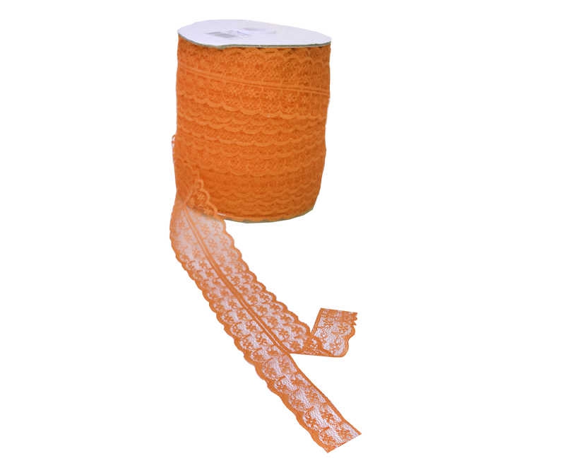 Ribbon Double Lace 2-Layer Salmon 100Yrd.P1-50