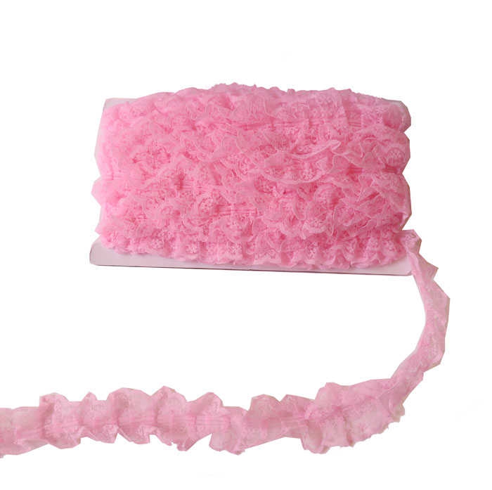 Ribbon Lace Pink 4.2Cm P20Yard-100