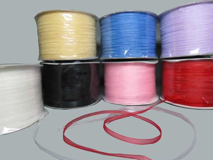 Ribbon Organze Cream 3Mm 500Yard P1-80