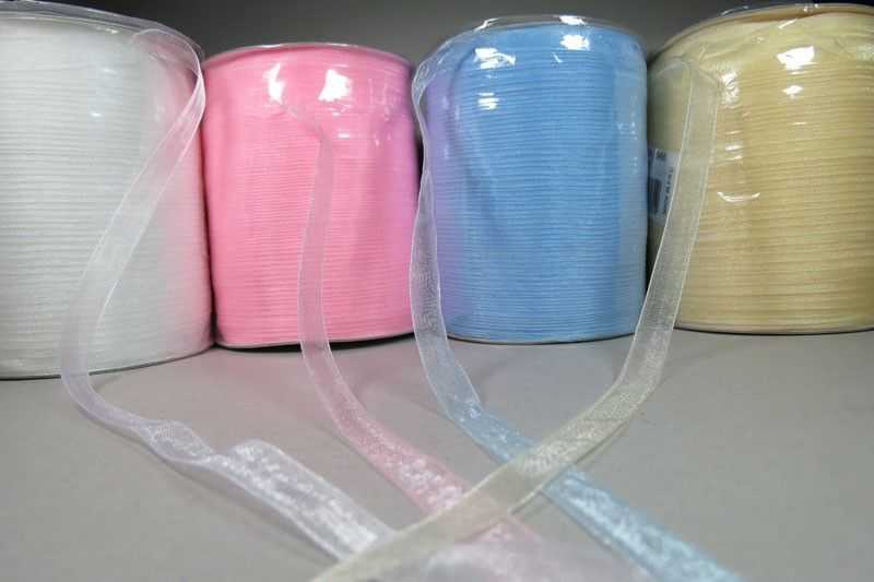 Ribbon Organze Blue 1Cm 500Yard-60