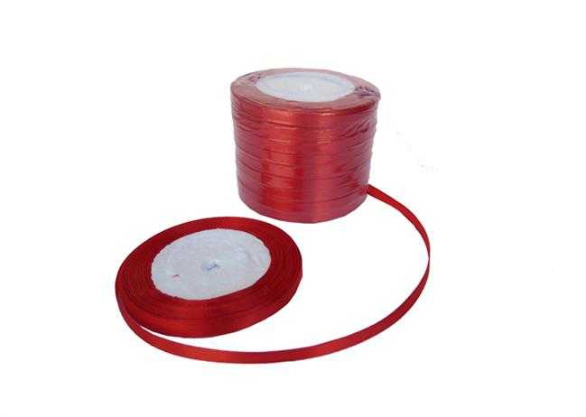 Ribbon Satin Red 1Cm 250Yard-60